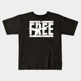 Free // Classic //Rock//White Kids T-Shirt